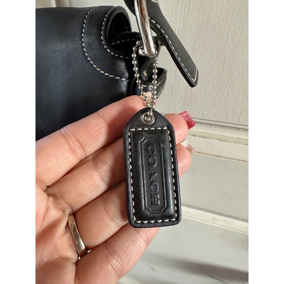 Vintage Y2K Coach 3653 Rare Black Leather Buckle Sufflette Soho Shoulder Bag - Picture 4 of 9